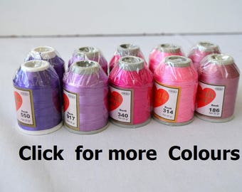 Hilo de crochet de encaje de poliéster de 10 piezas, 20 g, tamaño 50, fibra de crochet de encaje Oya para aguja de tamaño 21/0,55 mm, hilo a granel