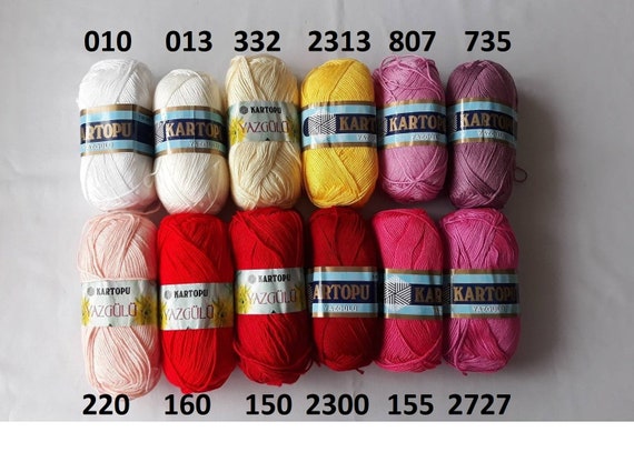 Kartopu yazgulu summer yarn, acrylic yarn, knitting yarn, crochet yarn, shinny yarn, spring yarn, soft baby yarn