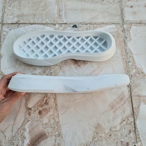 White Shoe soles for crochet shoes, soles for slippers, Soles for crochet shoes EU size 42 / Shoe sole US men size 9