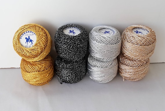 Mercerized Cotton Cord Thread Yarn Embroidery Crochet Knitting