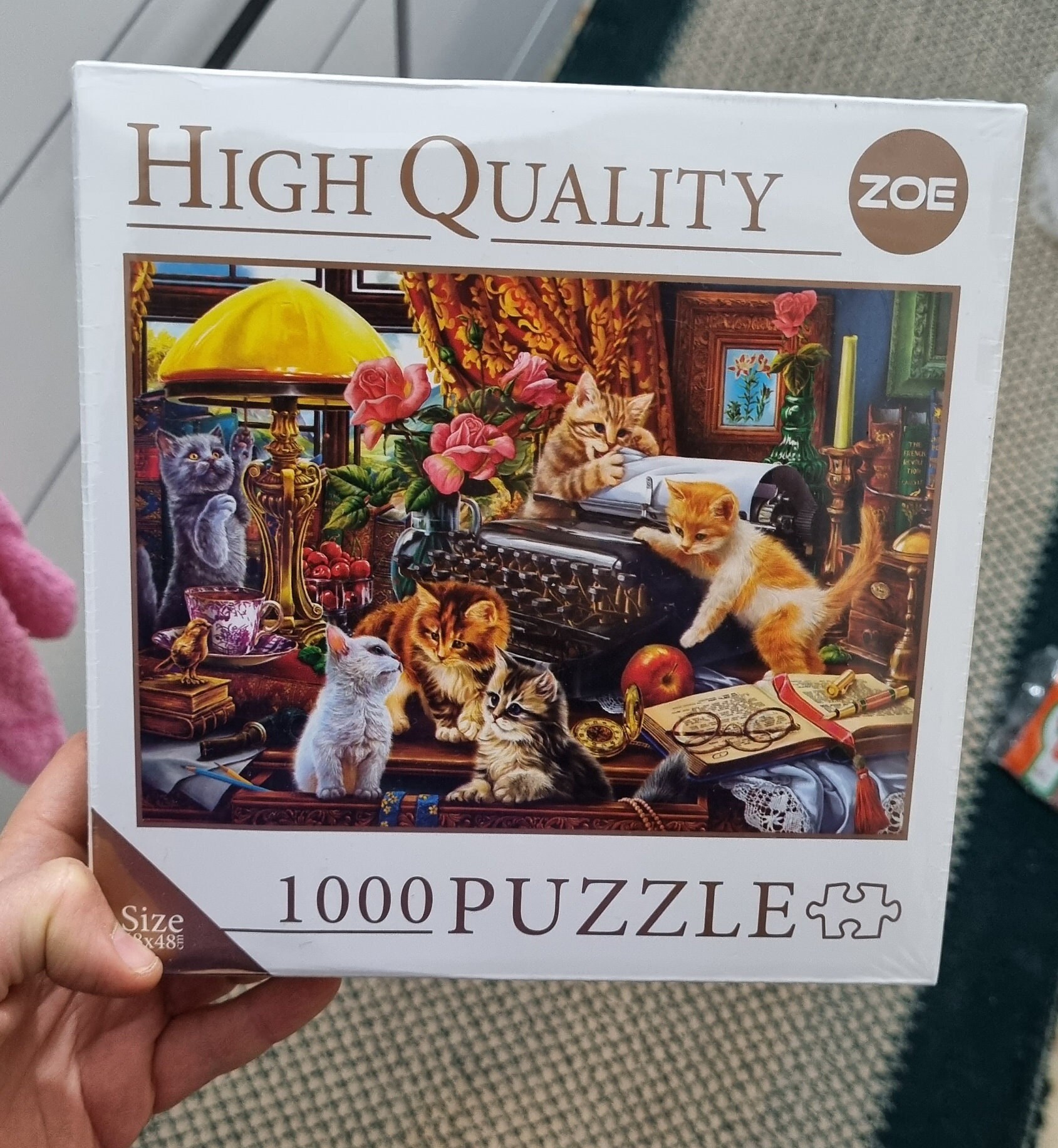 Rompecabezas De 1000 Piezas Reflexión De Gato Y Tigre