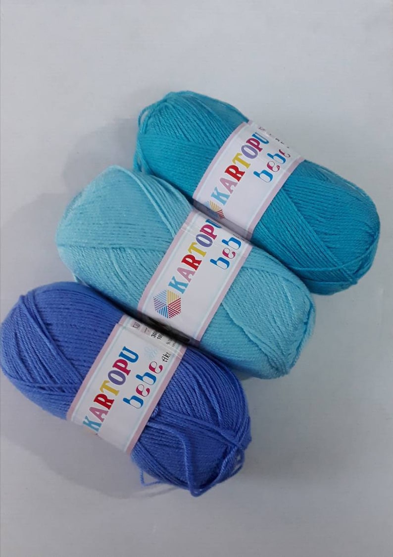 5 Skeins Kartopu Bebe Baby Yarn Bulk Baby Yarns on Sale Etsy