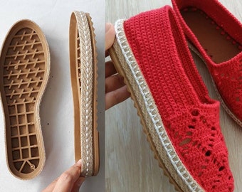 Shoe soles for crochet shoes, soles for slippers, Soles for crochet shoes