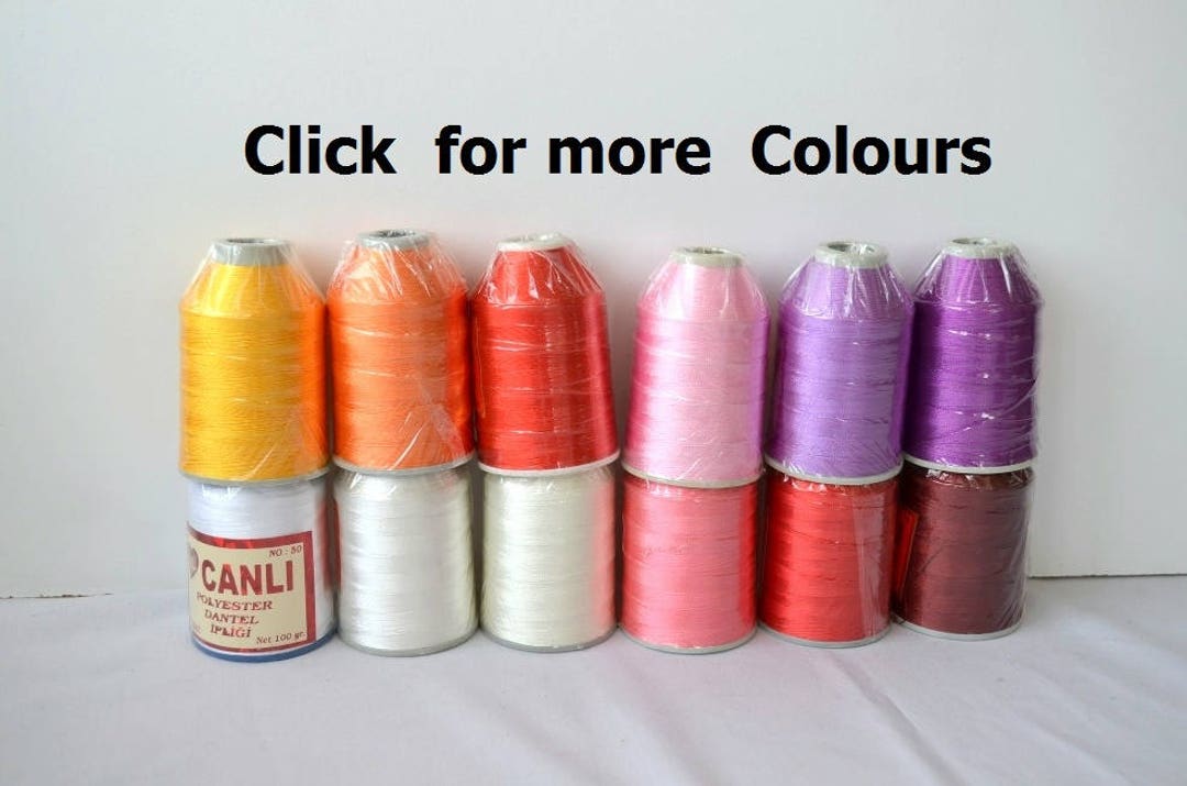 Buy 100gr Polyester Turkish Oya Lace Crochet Thread Size in India - Etsy