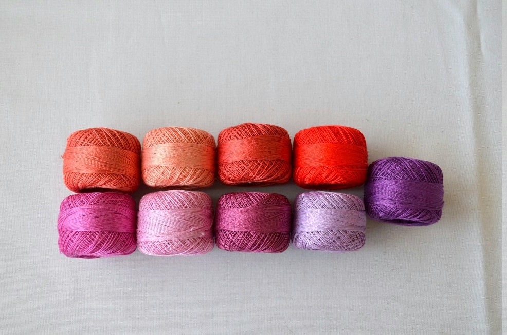 Cotton Perle Size 8, Oren Bayan Madame Tricote 10gr, Cross Stitch