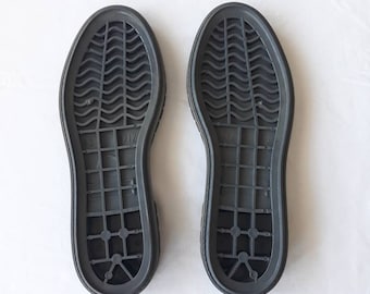 Mens Shoe soles for crochet shoes, dark grey soles for slippers, Soles for crochet handmade shoes for men