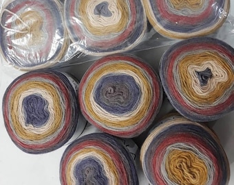 Papatya Cake yarn, sweet roll yarn 150 gr, rainbow cake yarn, Blanket shawl Crochet Knitting Yarn, Caron Cake yarns