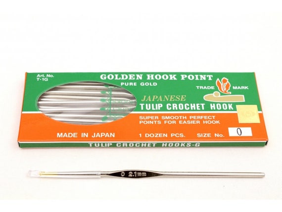 Tulip Steel Crochet Hook With Golden Point, Tulip Japan Brand Lace Hook,  Crocheting Dreadlocks Dreading, Tiny Micro Hooks for Starting Dread 