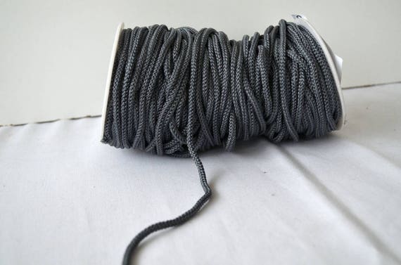 4 Mm 1.5 Inch Cord Paracord Rope Dark Gray, Grey 4mm 7 Strand by