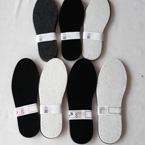 Mens size Felt insoles for Crochet, soles for slippers, felt soles with holes, Crochet Non-slip insoles, mens size felt insoles for shoes