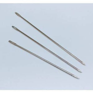 Long Thick packing needles, Stainless steel seat upholstery sewing needles, large eye needles  for leather, tapestry easy thread pass needle
