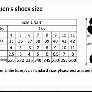 May include: A shoe size chart for women, showing conversions between US, European, Australian, and UK sizes. The chart also includes corresponding foot measurements in millimeters.