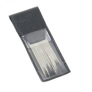 Stainless steel sewing needles pack of 20, needles for embroidery or leather, large eye sewing needles, tapestry easy thread passes needles