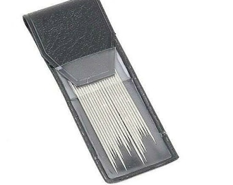 Stainless steel sewing needles pack of 20, needles for embroidery or leather, large eye sewing needles, tapestry easy thread passes needles