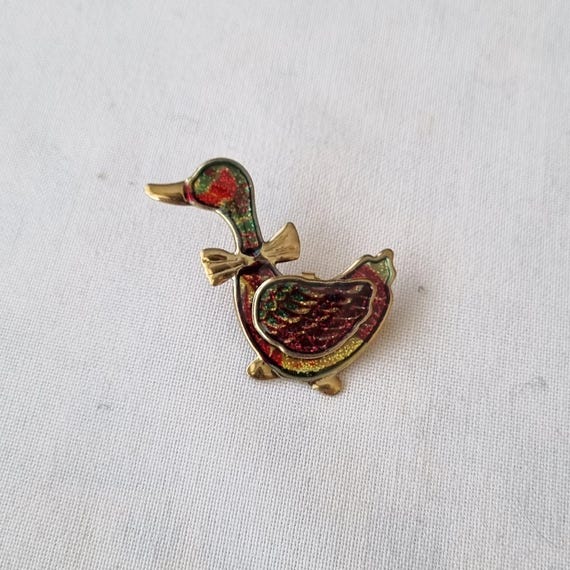 Broche Enfant Vintage - Canetons - Plastique - Parfait État - Occasion - Accessoire Rétro Mignon