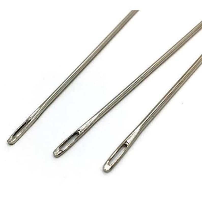 Long Stainless Steel Upholstery Needles, Large Eye, DIY Sewing, Fishing Net Needles image 3