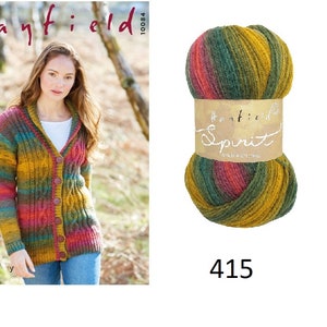 Hayfield Spirit sundown 408 415 DK Yarn, wool acrylic yarn 100g, multi colored Knitting Crochet Yarn, DMC Brio Lion Brand magic rainbow Yarn image 4