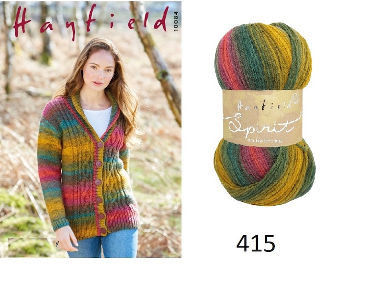 Hayfield Spirit sundown 408 415 DK Yarn, wool acrylic yarn 100g, multi colored Knitting Crochet Yarn, DMC Brio Lion Brand magic rainbow Yarn image 4