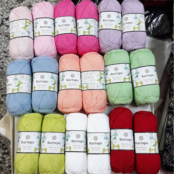 5 Skeins Kartopu Bebe Baby Yarn, Bulk Baby Yarns, on Sale Yarns, Wholesale  Yarns, Kartopu Baby 100 Acrylic Knitting Yarns 