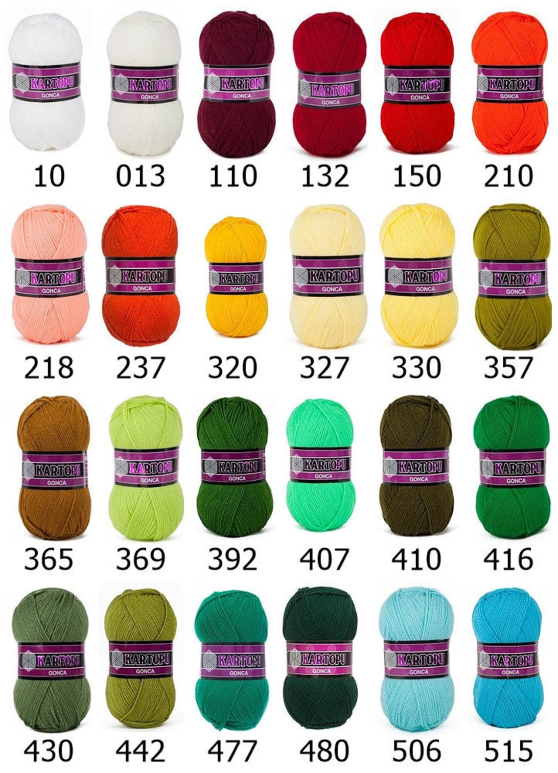 Kartopu Gonca Acrylic Knitting Sweater Yarn Baby Soft Yarn | Etsy