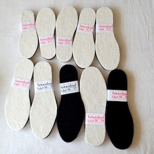 perforated Felt insoles for Crochet, soles for slippers, felt soles with holes, Soles for Crochet Non-slip soles, kids womens size insole