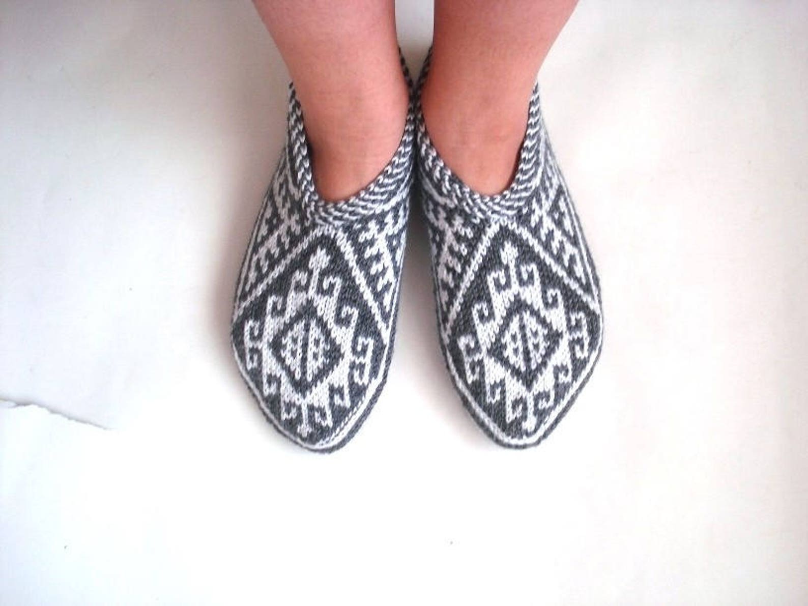 CC 25 Flower Slippers Pink Knitted 305302