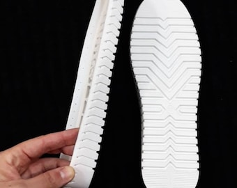 Perforated White Sneaker Shoe soles for crochet shoes, soles for slippers, white Soles for crochet shoes size 37 38 39 40