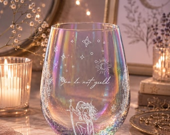 Fantasy Wine Glass| Rainbow Stemless