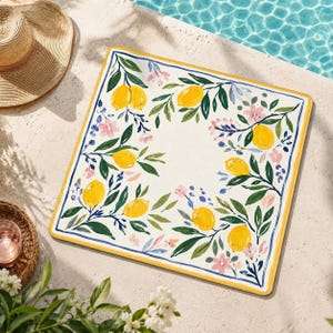 Yellow Lemon Mahjong Mat