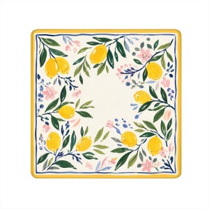 Yellow Lemon Mahjong Mat