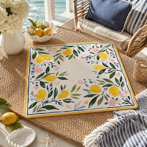 Yellow Lemon Mahjong Mat