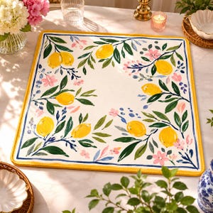 Yellow Lemon Mahjong Mat