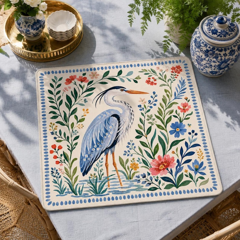 Heron Mahjong Mat