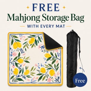 Yellow Lemon Mahjong Mat