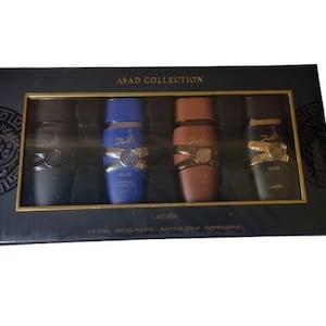 Lattafa Asad 4 Piece Collection 25ml Gift Set Original Perfume Set image 1