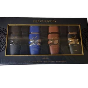 Lattafa Asad 4 Piece Collection 25ml Gift Set Original Perfume Set image 2