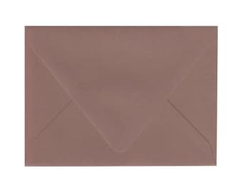NUBUCK Brown Matte Smooth Premium Envelopes in A7, A7+, A7++, RSVP (4 Bar), A2, A6, A8, A9 & Square Envelope Sizes