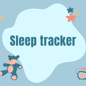 Baby Sleep Tracker Log | Newborn Nap Journal, Wake Window Schedule (Digital PDF)