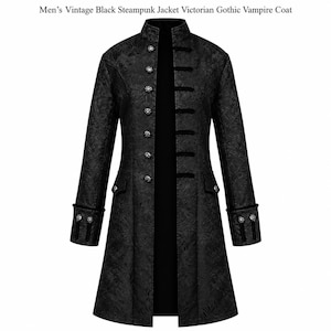 Vintage Black Long Coat - Etsy