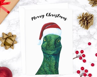 Dinosaur Christmas Card Funny Christmas Card Funny Christmas Card Set Holiday Card Set Funny Holiday Card Cute Christmas Card