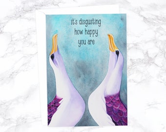 Funny Wedding Card, Funny Engagement Card, Anniversary Card, Funny Couple Card, Wedding Anniversary Card, Congratulations Card