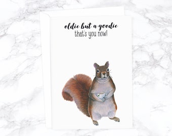 Funny Birthday Card, Funny Boyfriend Birthday, Squirrel Birthday Card, Dad Birthday Card Friend Husband Birthday Card Rude Birthday Card Dad