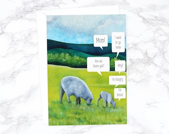 Funny Mothers Day Card Grappig, Happy Mother&#39;s Day, Cute Mothers Day Card, Moederdag Cadeau, Kaart voor Mama