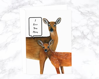 I Love You Mom, Funny Mothers Day Card Funny, Happy Mother's Day, Cute Mothers Day Card, Mother's Day Gift, Card For Mom