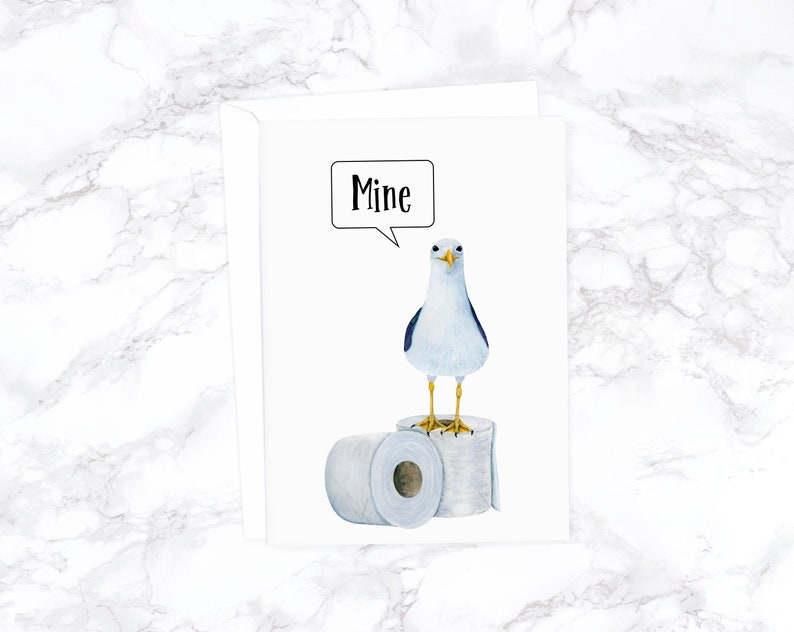 Toilet Paper Card, Quarantine Card, Social Distancing Card, Thinking Of You Card, Covid Card, Just Because Card, Card For Best Friend image 1