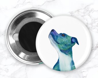 Staffordshire Bull Terrier Magnet, Dog Fridge Magnet, Refrigerator Magnets, Funny Fridge Magnets, Kitchen Decor, Animal Magnet