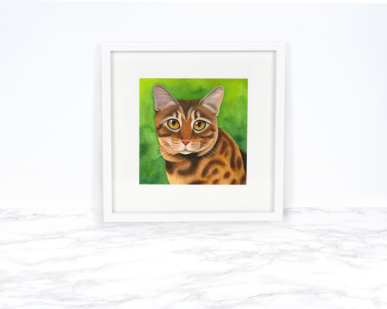 Custom Cat Painting Cat Lover Gift Pet Portrait Custom Dog Portrait Custom Dog Painting Custom pet Painting Custom Pet Portrait Watercolor