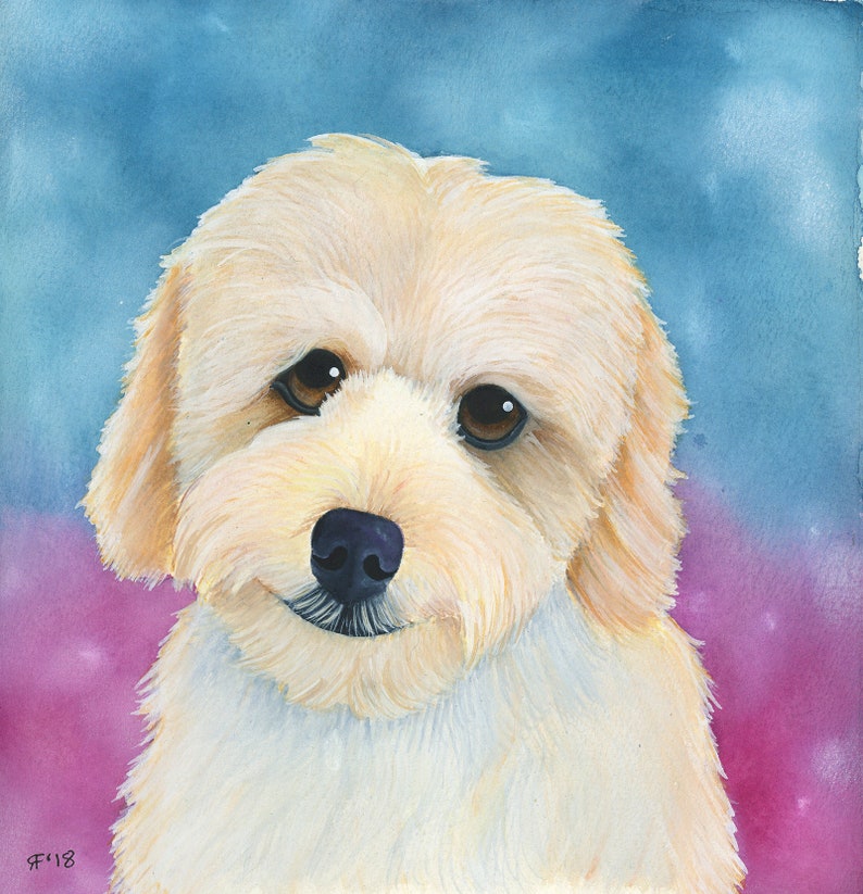 Custom Cat Painting Cat Lover Gift Pet Portrait Custom Dog Portrait Custom Dog Painting Custom pet Painting Custom Pet Portrait Watercolor