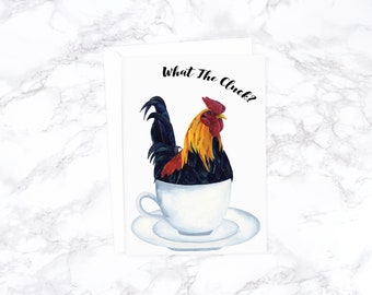 Funny Sympathy Card Sorry Card Thinking of You Card Sympathy Gift Best Friend Card Best Friend Gift Rooster Card Greeting Card Get Well Card