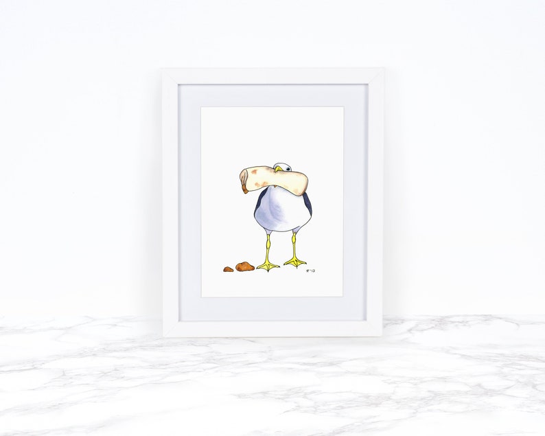 Seagull Wall Art Watercolor Painting Coastal Ireland - Seagull Wall Art Paintings Seagull Wall Art Watercolor Painting Coastal Ireland - Seagull Wall Art Paintings
